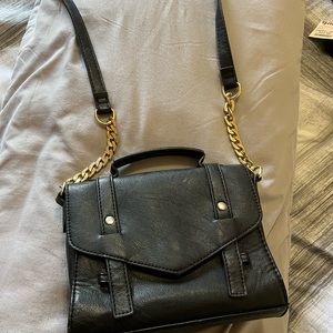 Black and Gold Crossbody bag
